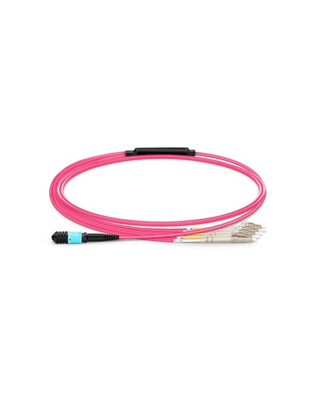 MPO Female to LC, OM4 LSZH Type B, 8 Fibers Elite Breakout Cable