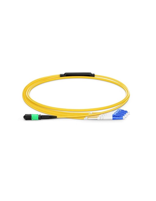 MPO Female to LC, OS2 LSZH Type B, 8 Fibers Elite Breakout Cable