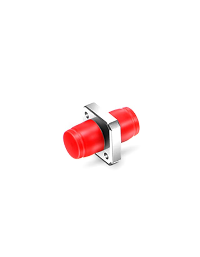 FC to FC Simplex Single Mode Square Solid Type Adapter with Flange, UPC