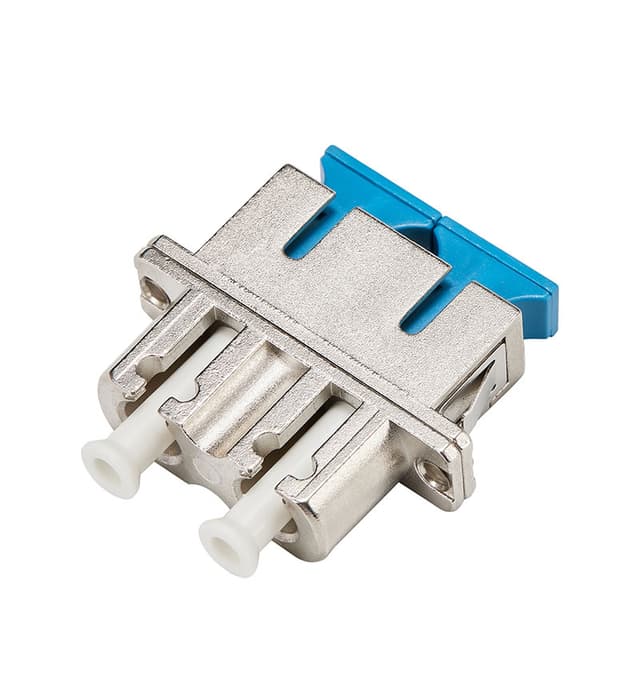 LC-SC Hybrid Duplex SM/MM Metal Fiber Optic Adapter/Mating Sleeve, Female to Female