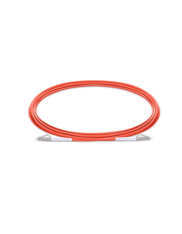 LC to LC UPC Simplex OM1 2.0mm PVC Fiber Patch Cable, 1m