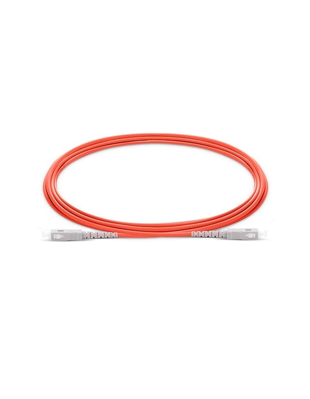 SC to SC UPC Simplex OM1 2.0mm PVC Fiber Patch Cable, 1m