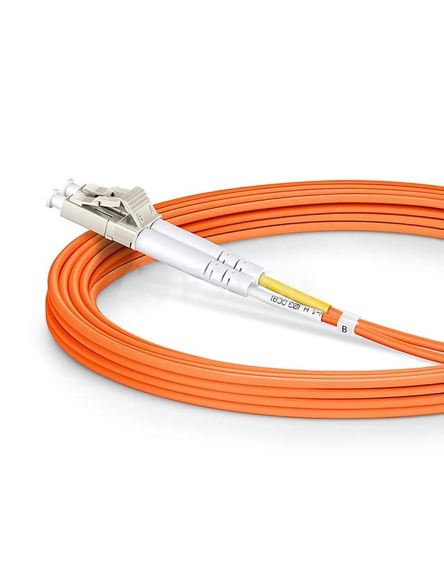 LC to LC UPC Duplex OM1 3.0mm PVC Fiber Patch Cable, 3m