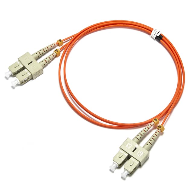 LC to SC UPC Duplex OM1 3.0mm PVC Fiber Patch Cable, 3m