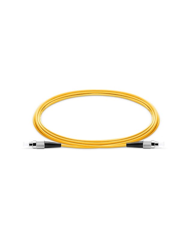 FC to FC UPC Simplex OS2 2.0mm PVC Fiber Patch Cable, 1m