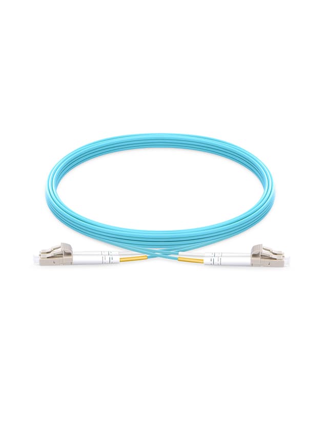 LC to LC UPC Duplex OM4 2.0mm LSZH Fiber Patch Cable, 1m