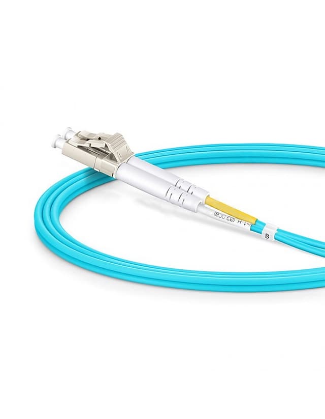 LC to SC UPC Duplex OM4 2.0mm OFNP Fiber Patch Cable, 1m
