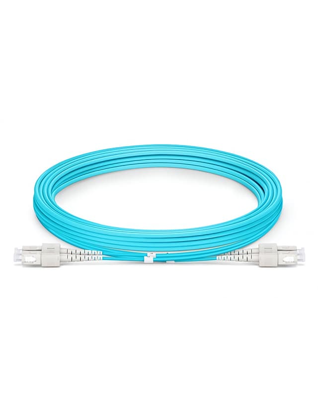 SC to SC UPC Duplex OM4 3.0mm PVC Fiber Patch Cable, 3m