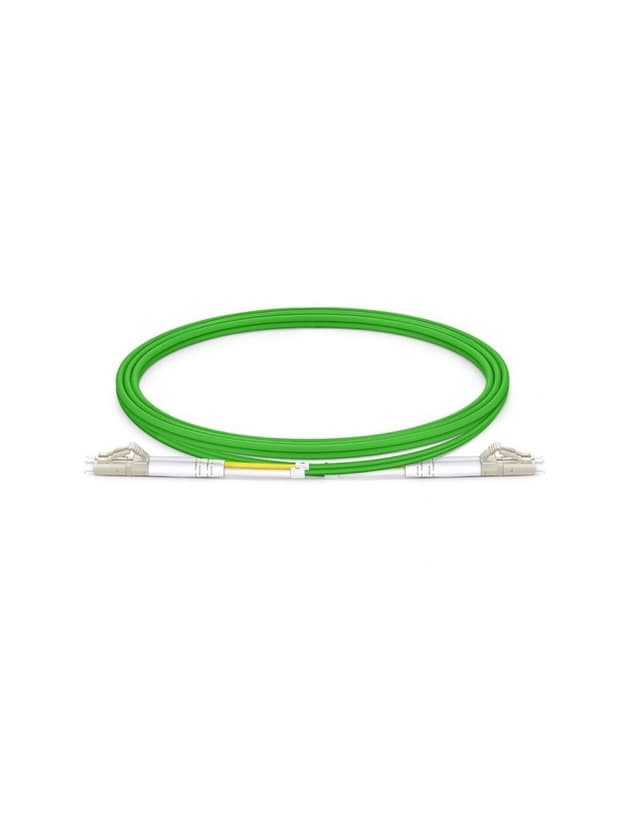 LC to LC UPC Duplex OM5 2.0mm PVC Fiber Patch Cable, 1m