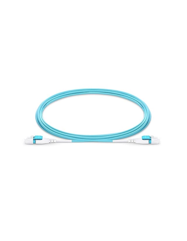 LC UPC Flat Clip Uniboot OM4 PVC BIF Patch Cable, 1m