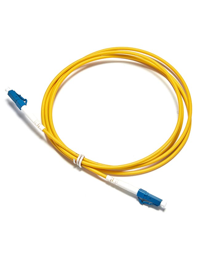 LC to LC UPC Simplex OS2 2.0mm PVC BIF Patch Cable, 2m