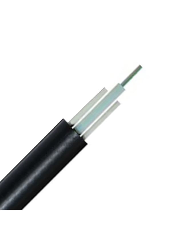 2-12 Fibers, FRP Strength Member, Central Loose Tube, PVC/LSZH Outdoor FTTH Drop Cable