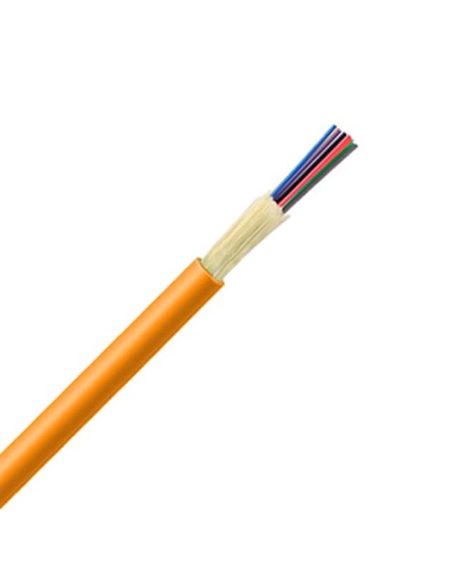 Multimode 62.5/125 OM1, Riser, Non-unitized Tight-Buffered Distribution Indoor Cable GJFJV, 6 Fibers