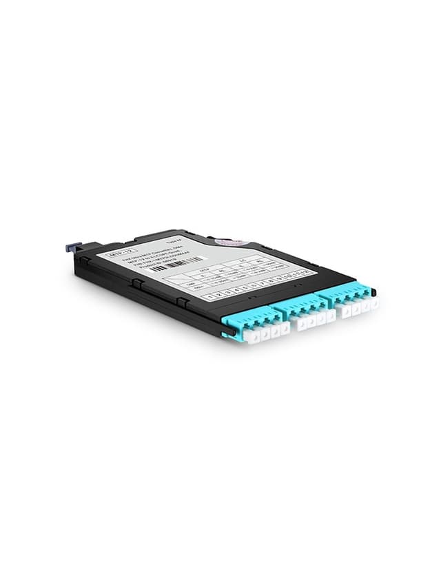 MTP-12 to 3x LC Quad, Type AF, 12 Fibers OM4 Multimode FHX MTP/MPO Cassette