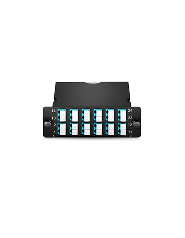 MTP-24 to 12x LC Duplex, Type A, 24 Fibers OM4 Multimode FHD MTP/MPO Cassette