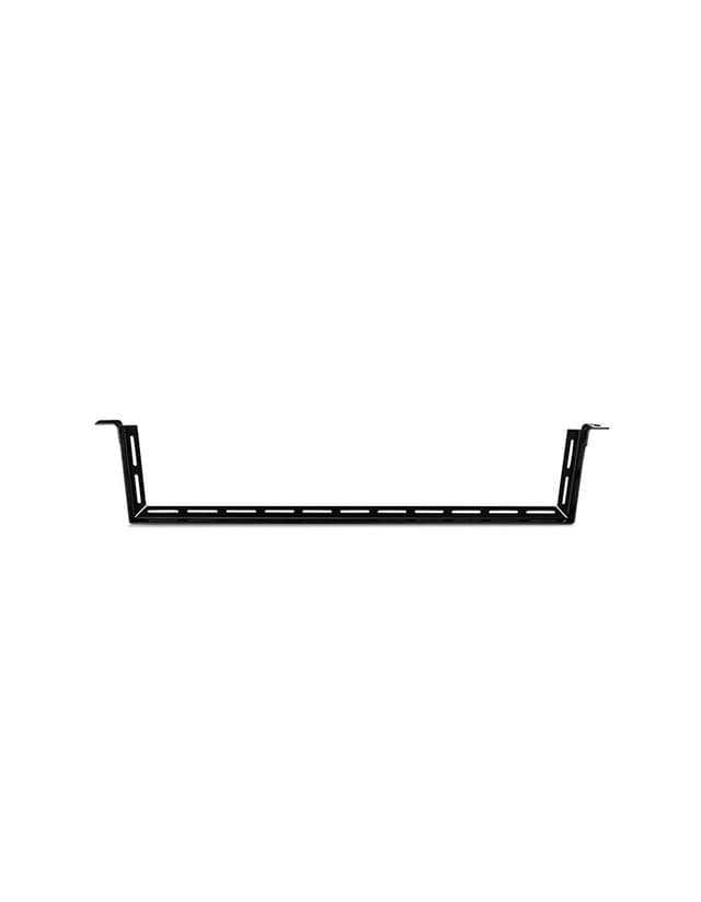 1U L-Shaped Horizontal Cable Lacer Bar with Angled 4” Offset, 5pcs/pack