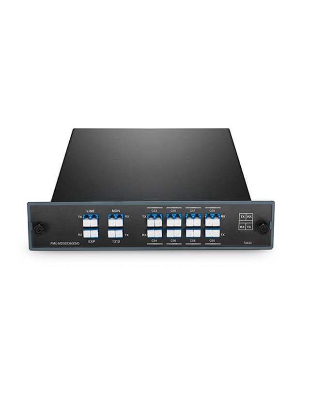 8ch DWDM Mux Demux, Dual Fiber, Expansion Port, C53-C60