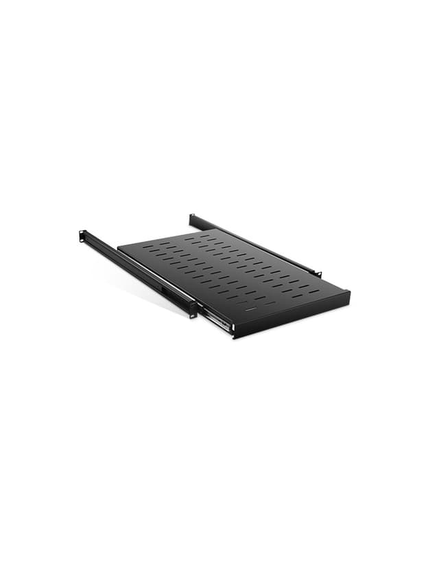 1U Adjustable Sliding Shelf with 650mm-950mm Mounting Depth and 132.28lbs (60kg) Capacity