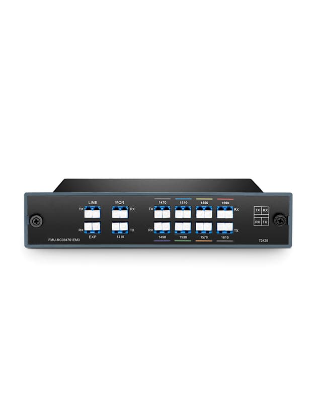 8ch CWDM Mux Demux, Dual Fiber, Monitor and Expansion Port, 1470-1610