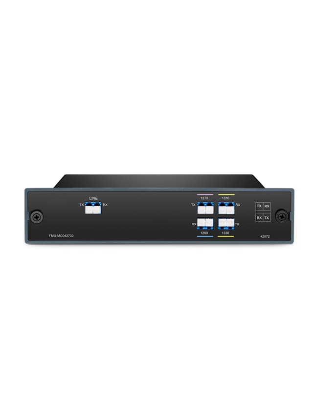 4ch Dual Fiber CWDM Mux Demux, Dual Fiber, 1270-1330