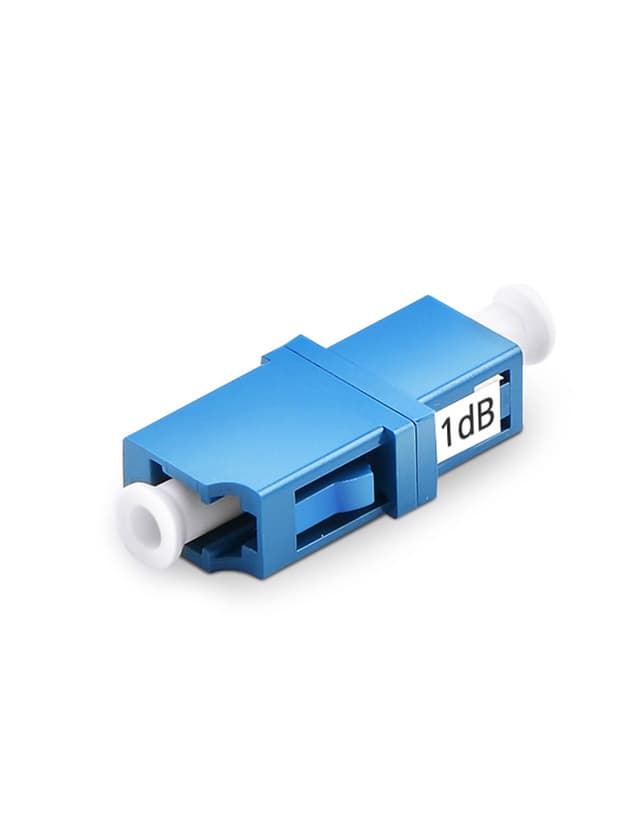 Customized LC/SC/FC/ST/LSH Single Mode Fixed Flanged Fiber Optic Attenuator, Female to Female, 1~25dB
