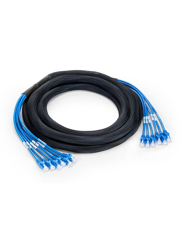 Cat6 Plug to Plug UTP PVC CMR Pre-Terminated Copper Trunk Cable