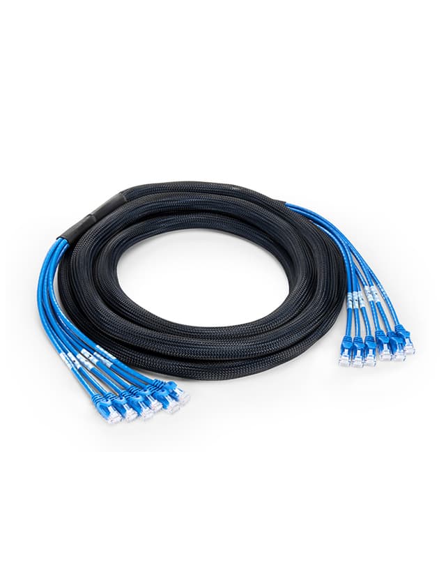 Cat5e Plug to Plug UTP LSZH Pre-Terminated Copper Trunk Cable, 5m