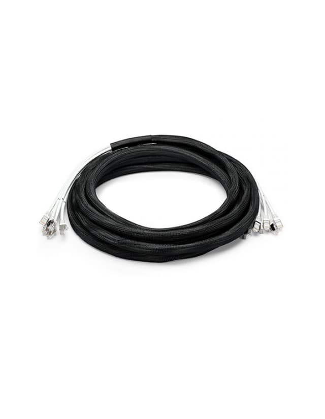 Cat6a Plug to Plug SFTP PVC CMR Pre-Terminated Copper Trunk Cable, 3m