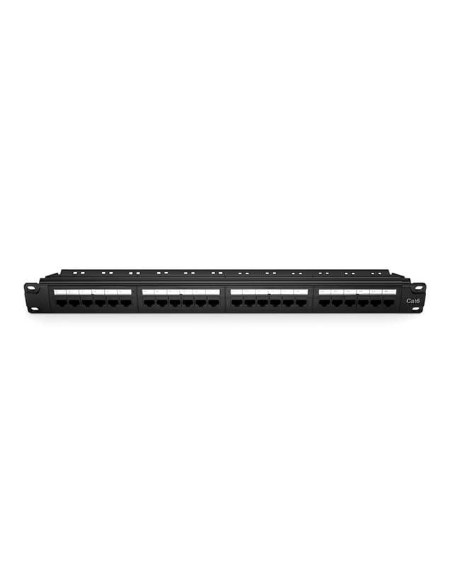 1U 24 Ports Cat6 Unshielded 110 Punch Down Patch Panel