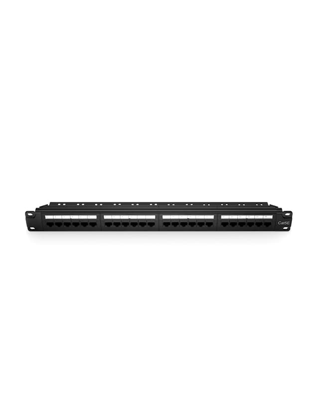 1U 24 Ports Cat5e Unshielded 110 Punch Down Patch Panel