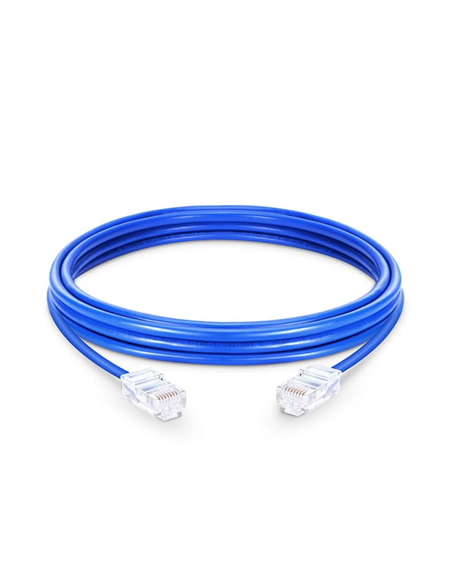 Cat5e Non-booted Unshielded (UTP) PVC Blue Patch Cable, 3.3ft