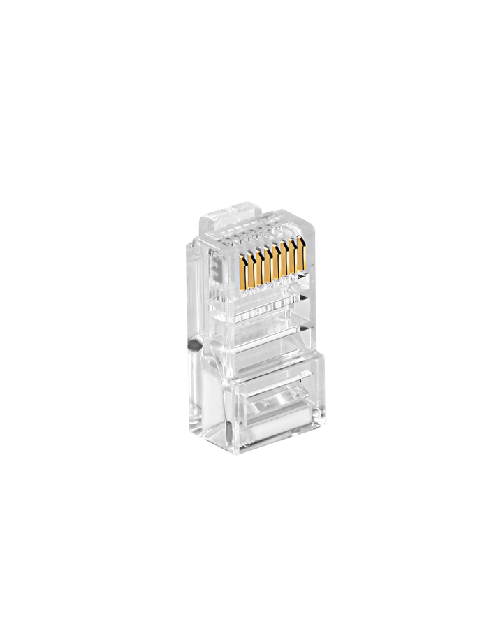 Cat5e RJ45 Unshielded Modular Plug for Stranded Cables (50/Pack)