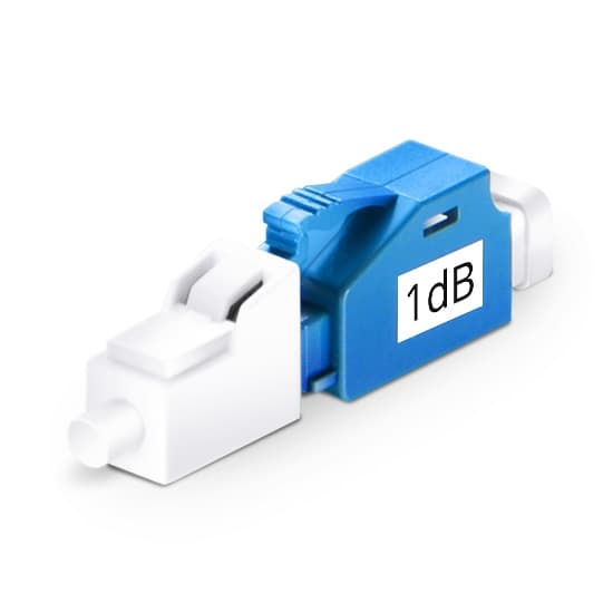LC/UPC Single Mode Fixed Fiber Optic Attenuator, Male-Female, 1dB