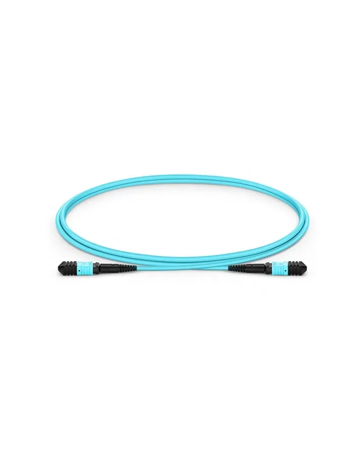 MPO to MPO Female, OM3 LSZH Type B, 12 Fibers Elite Trunk Cable, 1m