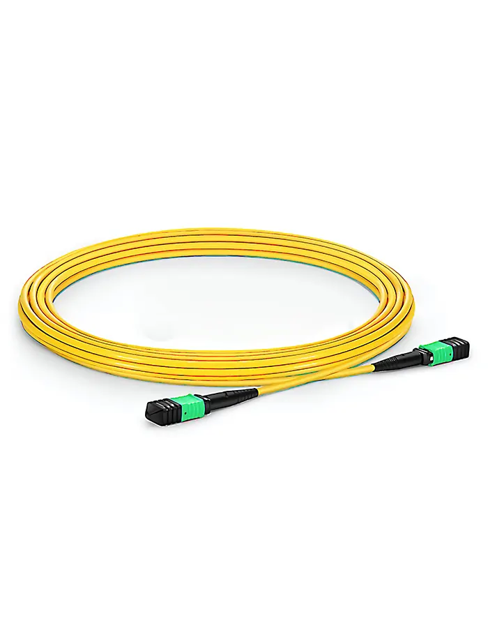MPO to MPO Female, OS2 LSZH Type B, 12 Fibers Elite Trunk Cable, 1m