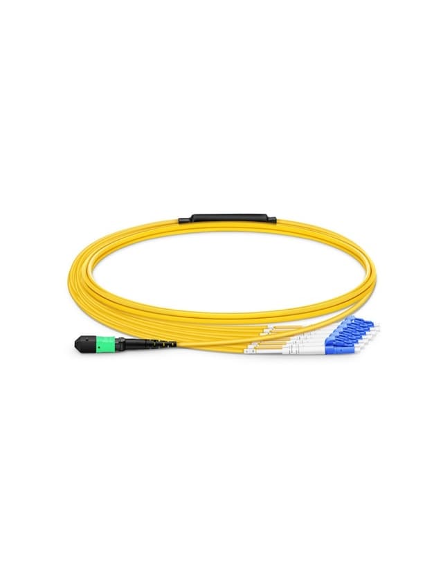 MTP Female to LC, OS2 OFNP Type A, 12 Fibers Elite Breakout Cable, 2m