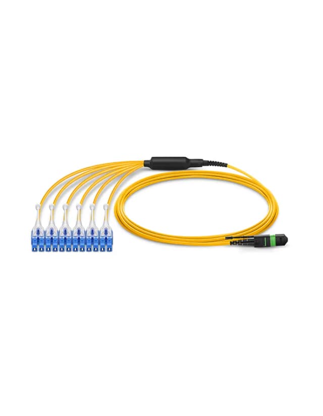 MTP Female to LC, OS2 LSZH Type A,12 Fibers Elite HD BIF Breakout Cable, 1m