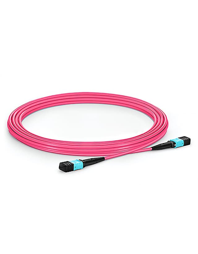 MTP to MTP Female, OM4 LSZH Type B, 12 Fibers Elite Trunk Cable, 1m