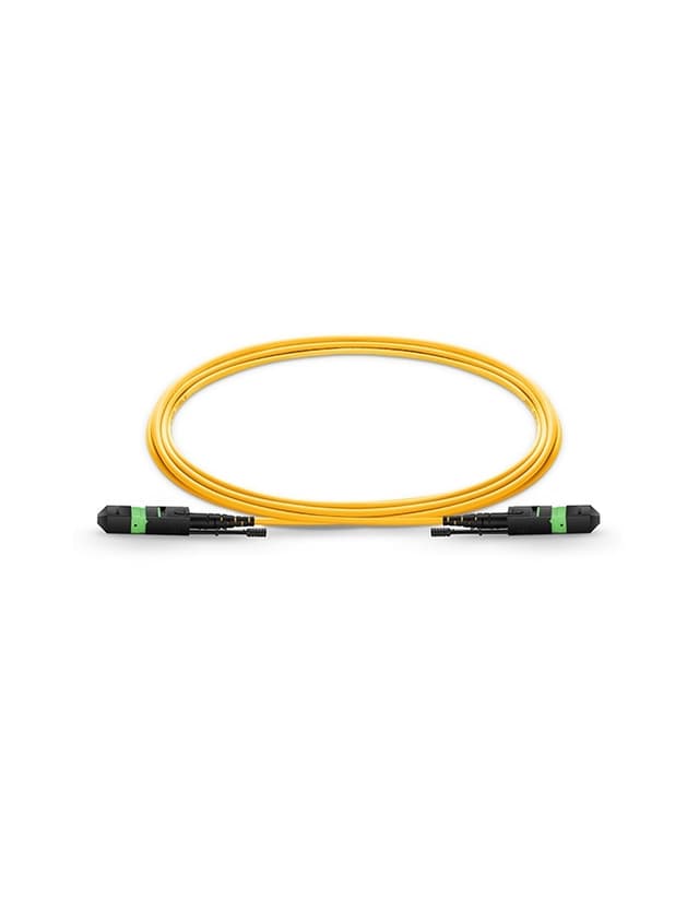 MTP to MTP Female, OS2 LSZH Type A, 12 Fibers Elite HD Trunk Cable, 1m