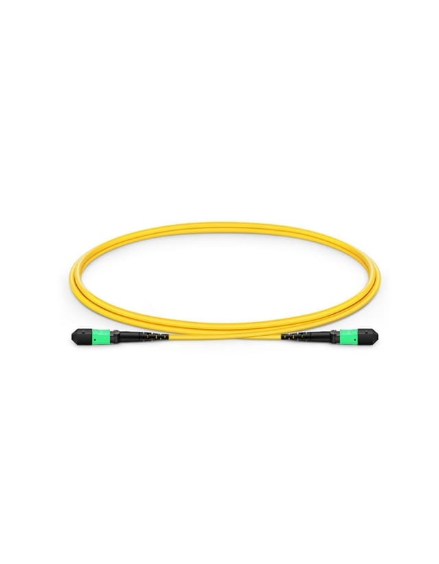 MTP to MTP Female, OS2 LSZH Type B, 12 Fibers Trunk Cable, 1m