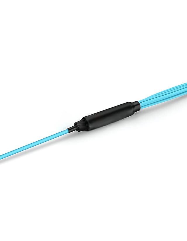 SC to ST UPC Duplex OM3 2.0mm PVC Fiber Patch Cable, 1m