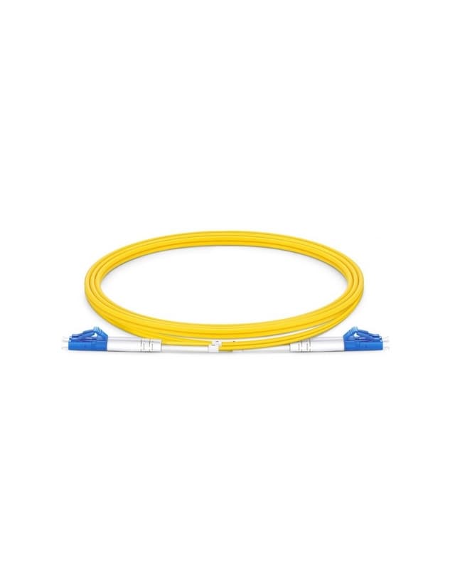 LC to LC UPC Duplex OS2 2.0mm LSZH Fiber Patch Cable, 1m