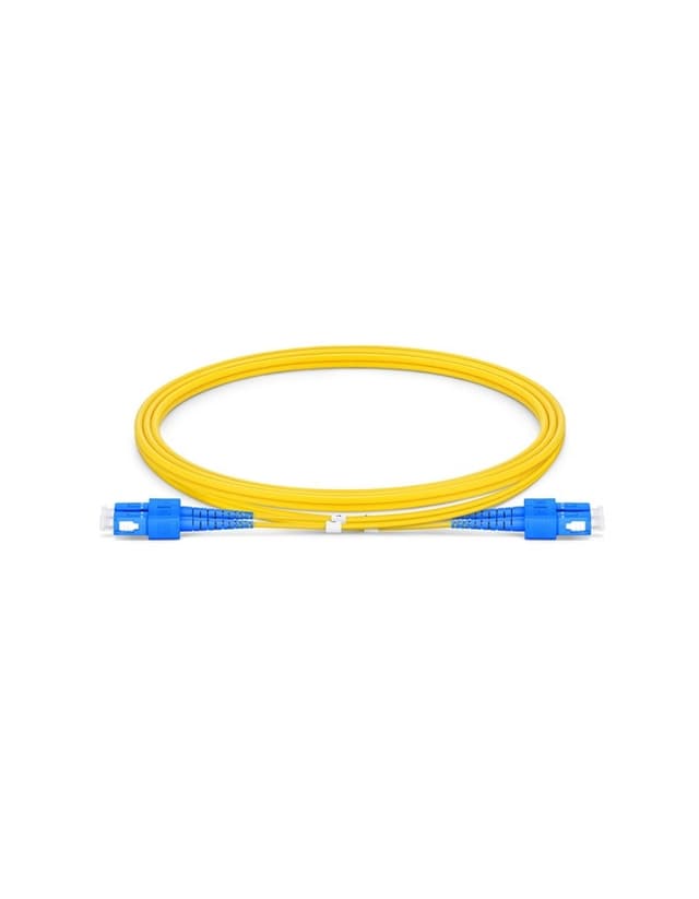 SC to SC UPC Duplex OS2 2.0mm LSZH Fiber Patch Cable, 1m