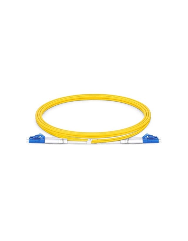 LC to LC UPC Duplex OS2 2.0mm OFNP Fiber Patch Cable, 1m
