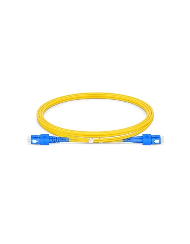 SC to SC UPC Duplex OS2 2.0mm OFNP Fiber Patch Cable, 1m