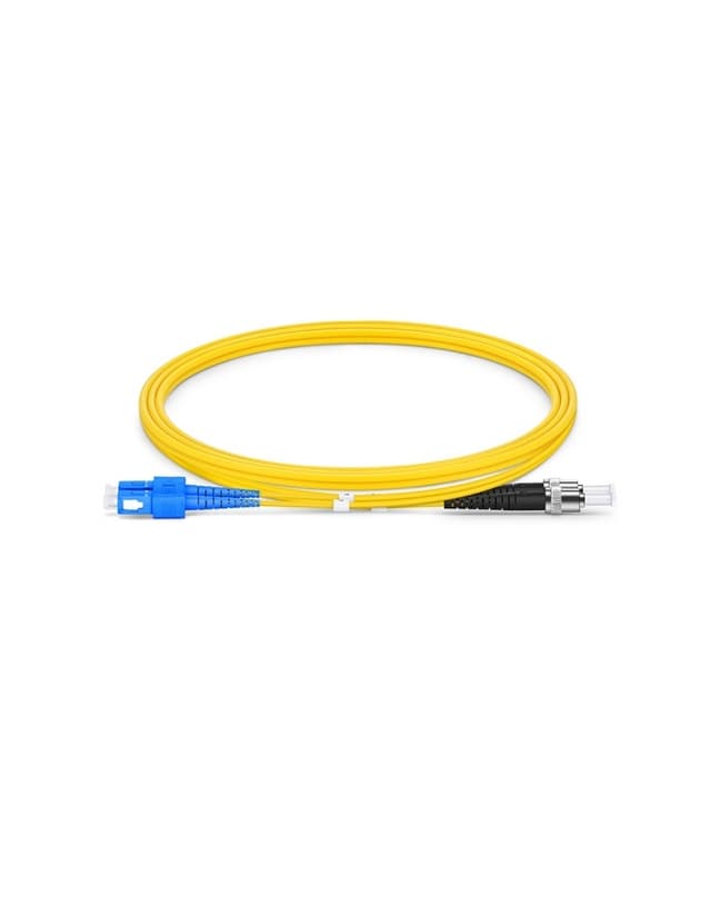 SC to ST UPC Duplex OS2 2.0mm PVC Fiber Patch Cable, 1m
