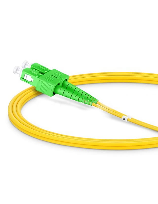SC to SC APC Duplex OS2 3.0mm PVC Fiber Patch Cable, 7m