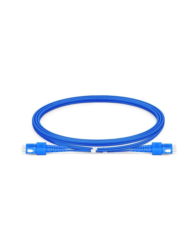 SC to SC UPC Duplex OS2 Armored PVC Fiber Patch Cable, 1m