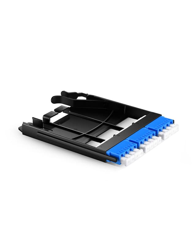3x LC Quad, 12 Fibers OS2 Single Mode FHX Fiber Adapter Panel