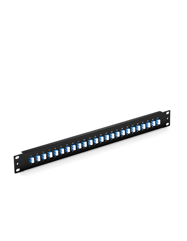 24x LC Duplex, 48 Fibers OS2 Single Mode FHU 1U 19'' Fiber Patch Panel